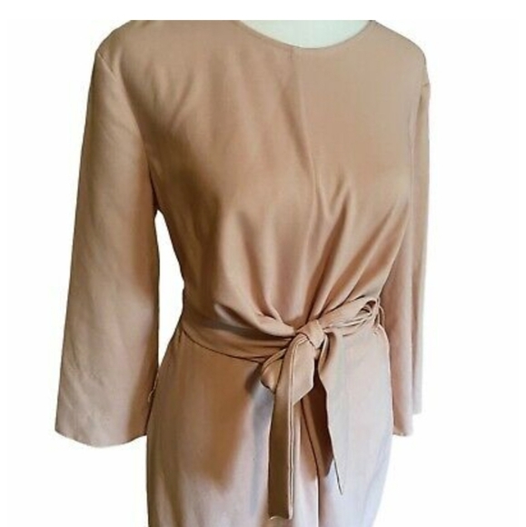 ASOS stunning dusty pink wiggle style sheath dress size 10 - Picture 3 of 8